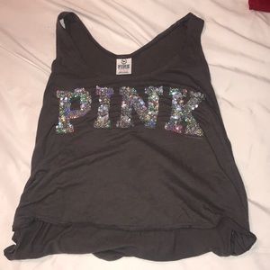 Pink Sequined Tank